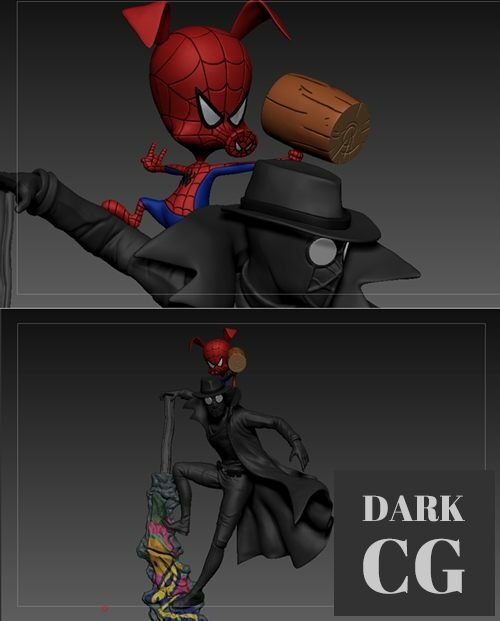 3D Model Spider Ham and Noir 3D Print