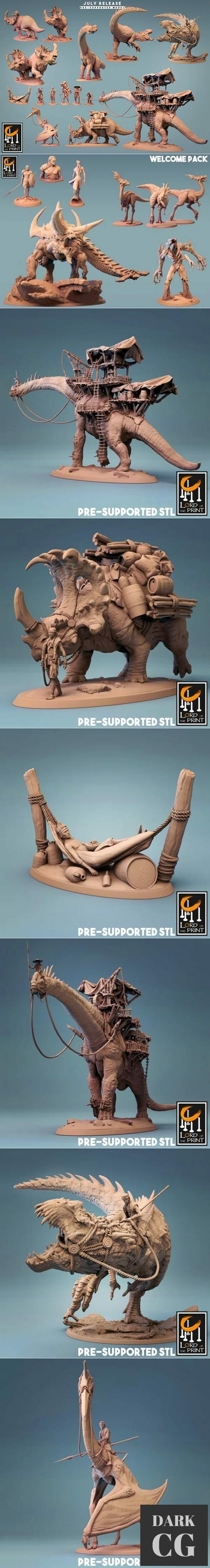 3D Model Lord of the Print Dinotopi July 2021 3D Print