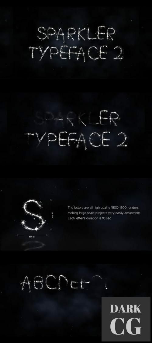 Sparkler Typeface II After Effects Template 35054252