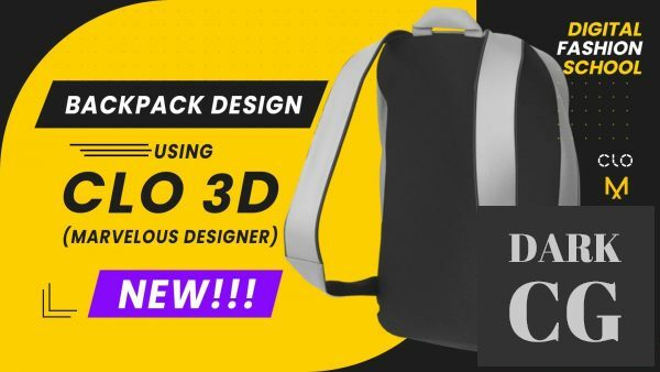 Create a Backpack with Clo 3D (Marvelous Designer) using digital/virtual pattern cutting