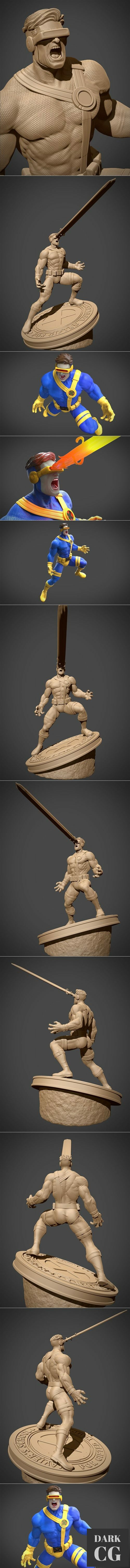 Cyclops - X-men / Fanart - Speed Modeling – 3D Print