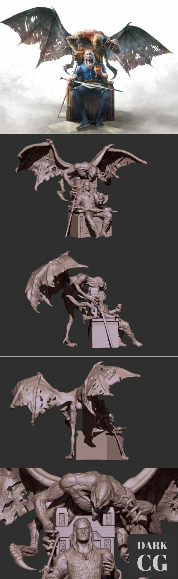 3D Model Gerald The Witcher Monster