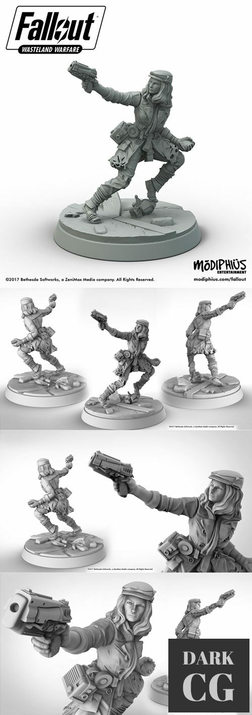 3D Model Piper Wright Fallout Wasteland Warfare 3D Print
