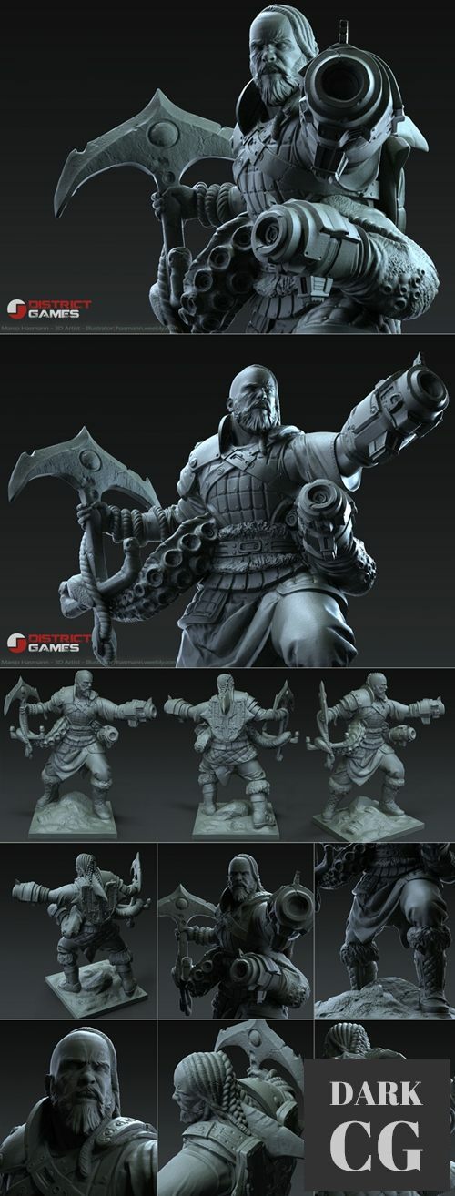 3D Model Irish Sharks Commander 3D Print
