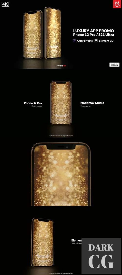 Luxury Mobile App Promo | Element 3D 33825652