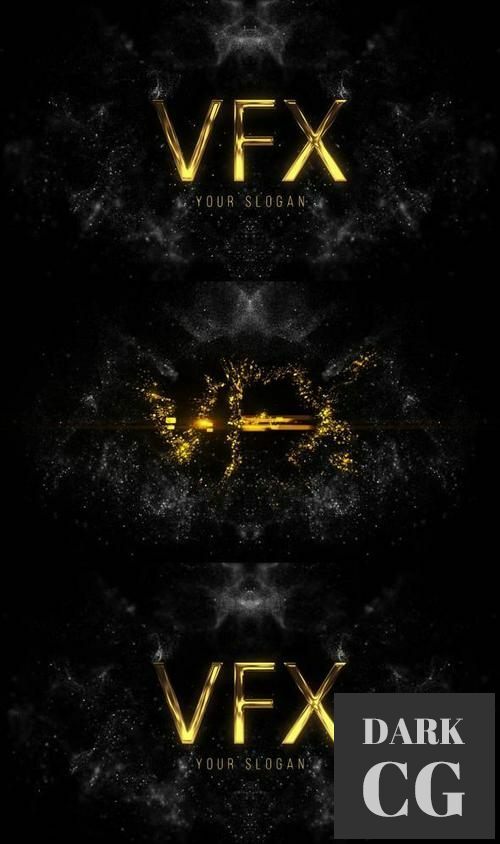 Gold Particle Logo 35092920