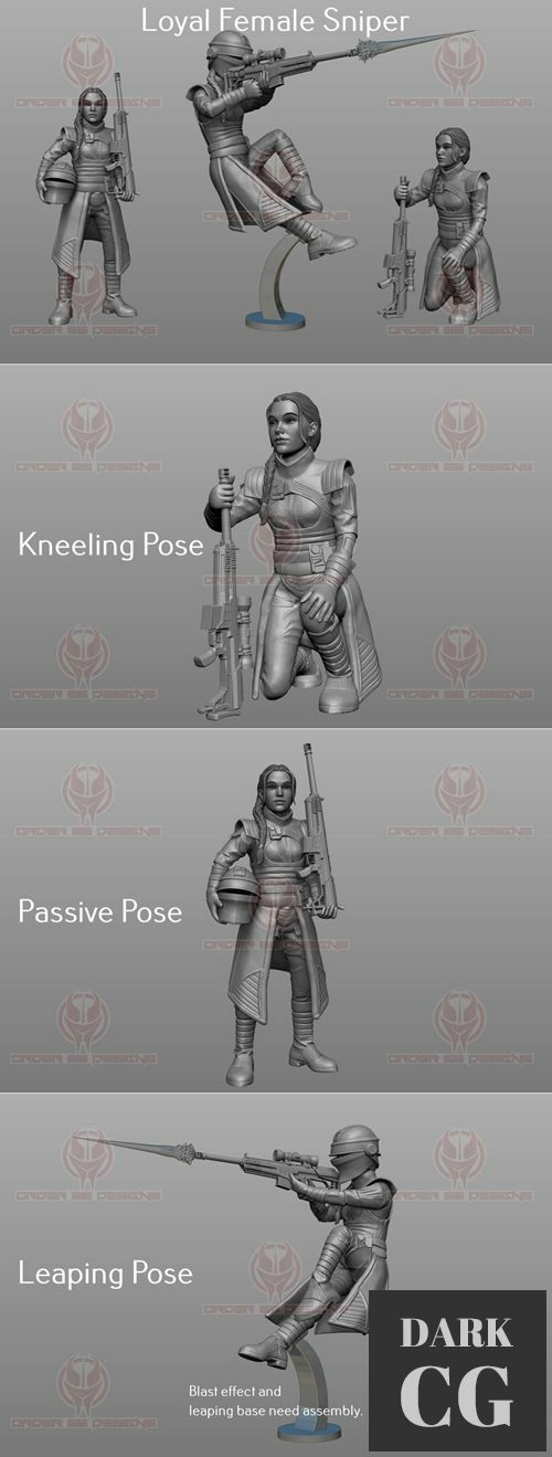 Loyal Female Sniper collection – 3D Print
