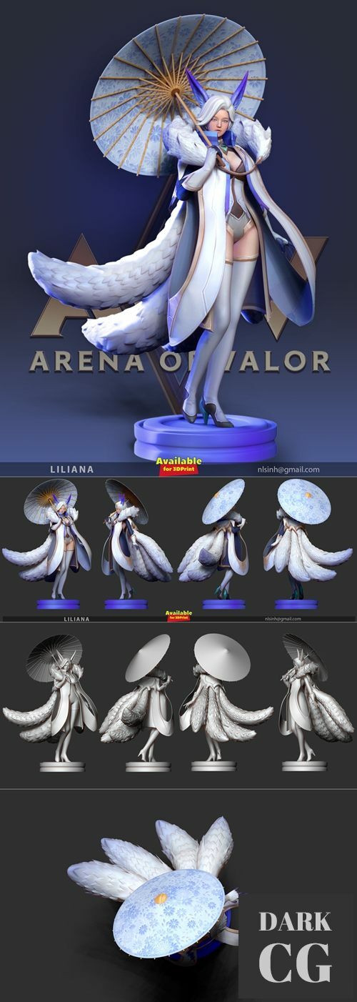 3D Model Liliana Arena of valor 3D Print
