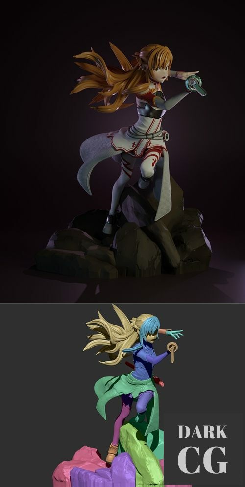 3D Model Asuna 3D Print