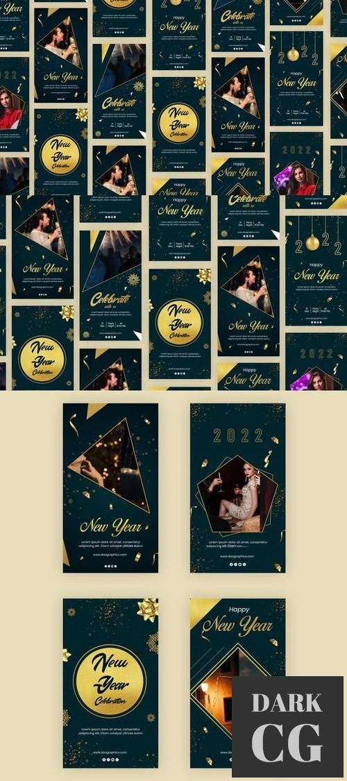 Happy New Year Instagram Story Pack 35216275