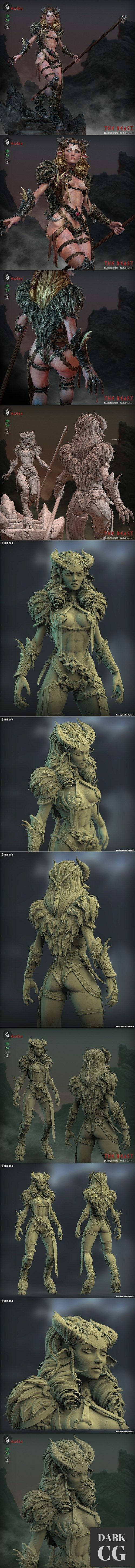 3D Model Qmaera The Cursed Queen Pin Up 3D Print