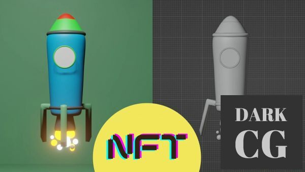 Designing 3D Rocket asset for NFT or METAVERSE technologies with Blender