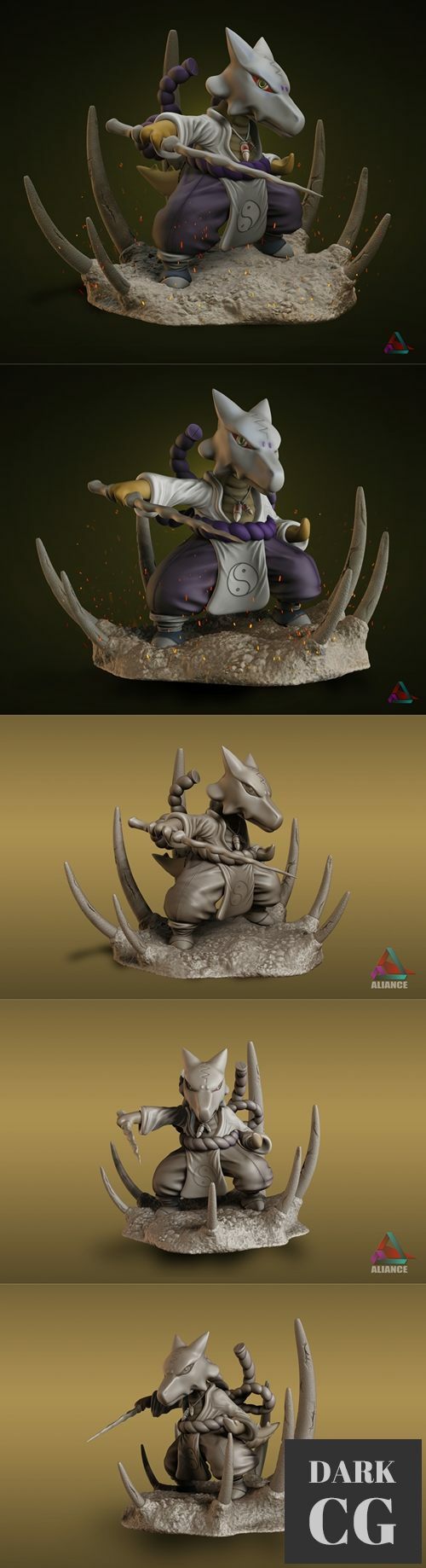 Marowak Kimimaro-Pokemon – 3D Print