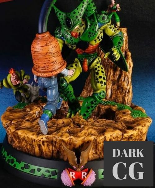 Cell vs A17 Diorama Statue – 3D Print