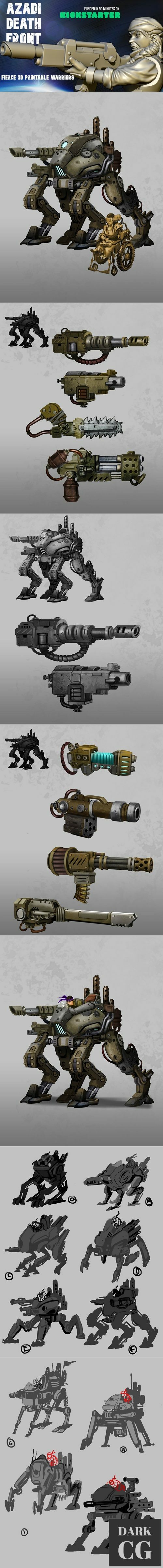 40 Emperor - Azadi Death Front - Strech Goals 1 and 2 – 3D Print