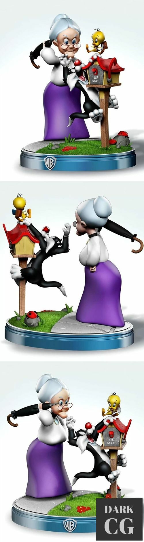 Cat Sylvester Granny Tweetie Pie – 3D Print