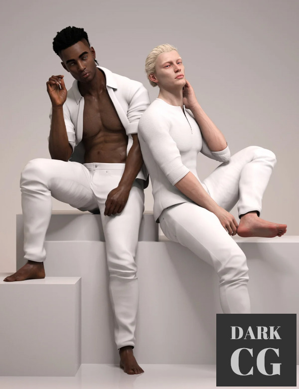 Daz3D, Poser: Lookbook for Two Poses and Expressions for Genesis 8.1 Male