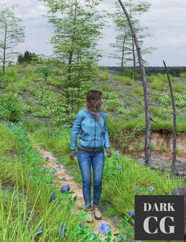 Daz3D, Poser: 1stB Brookside Path