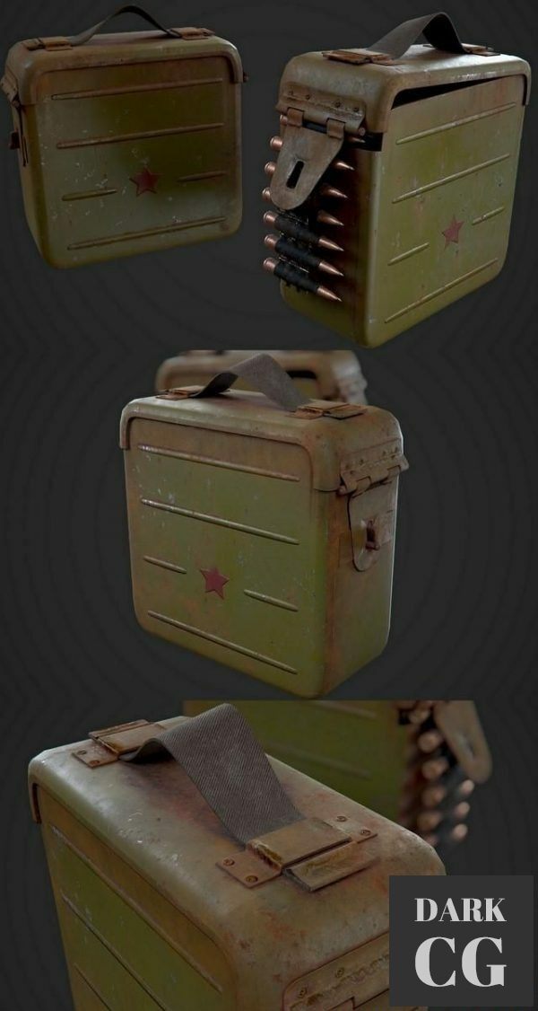 3D Model Ammo box PBR