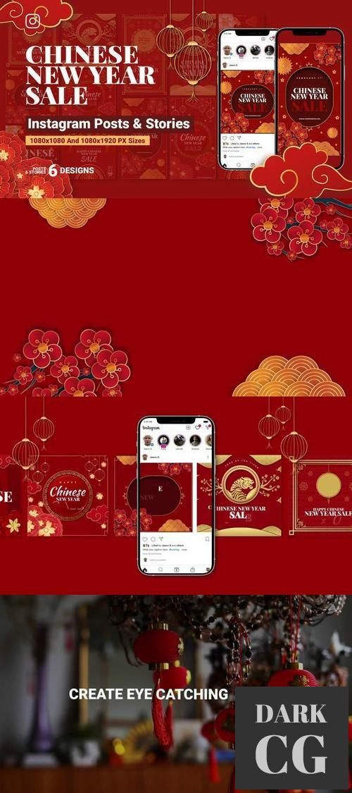 Chinese New Year Sale Instagram Ad B213 35234702