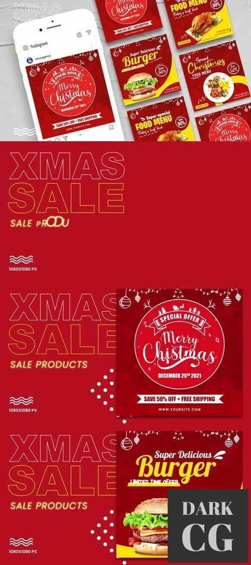 Merry Christmas Sale Template 35217522