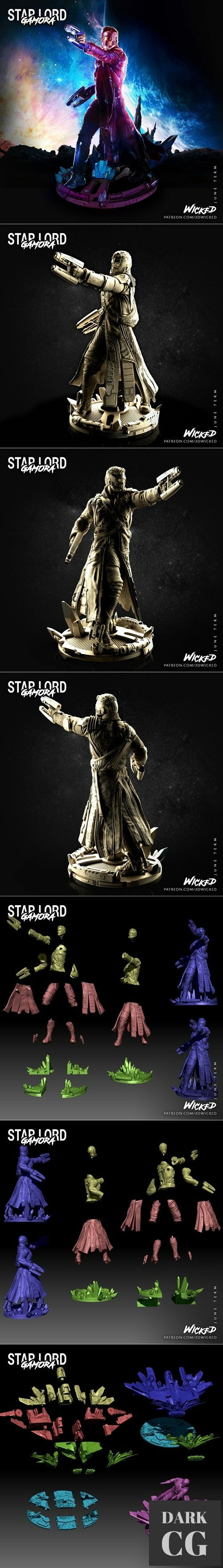 3D Model 3DWicked Starlord Gamora Starlord 3D Print