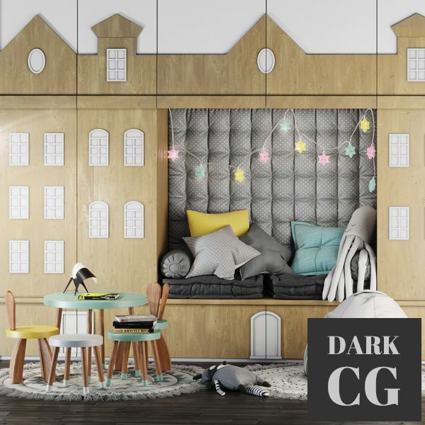 3D Model Children s room set