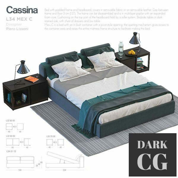 3D Model Cassina L34 Mex C