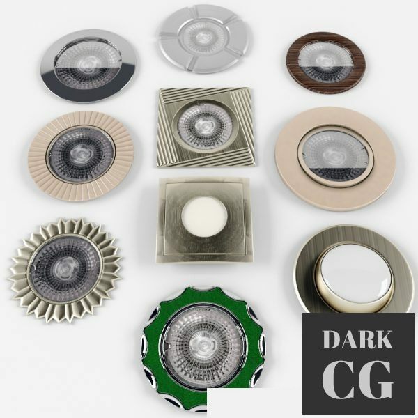 3D Model Spotlight set