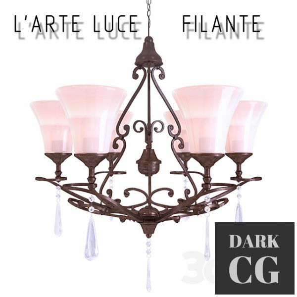 3D Model Filante chandelier