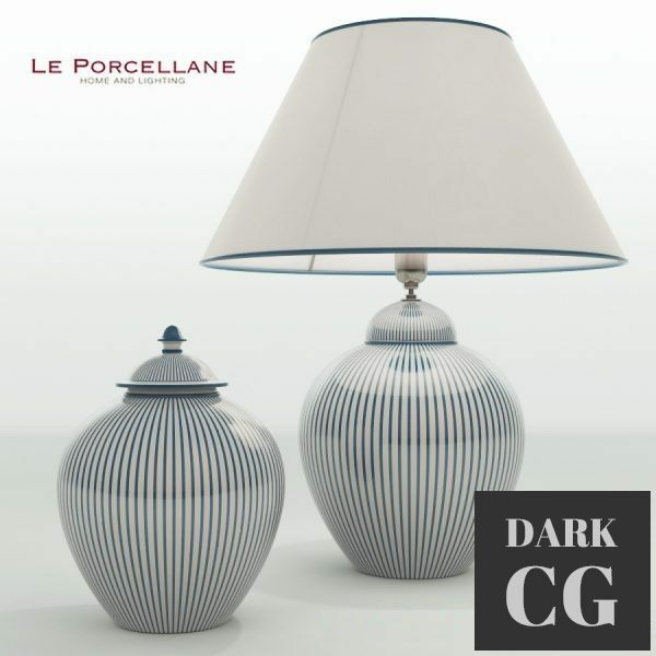 3D Model Le Porcellane 48 table lamp