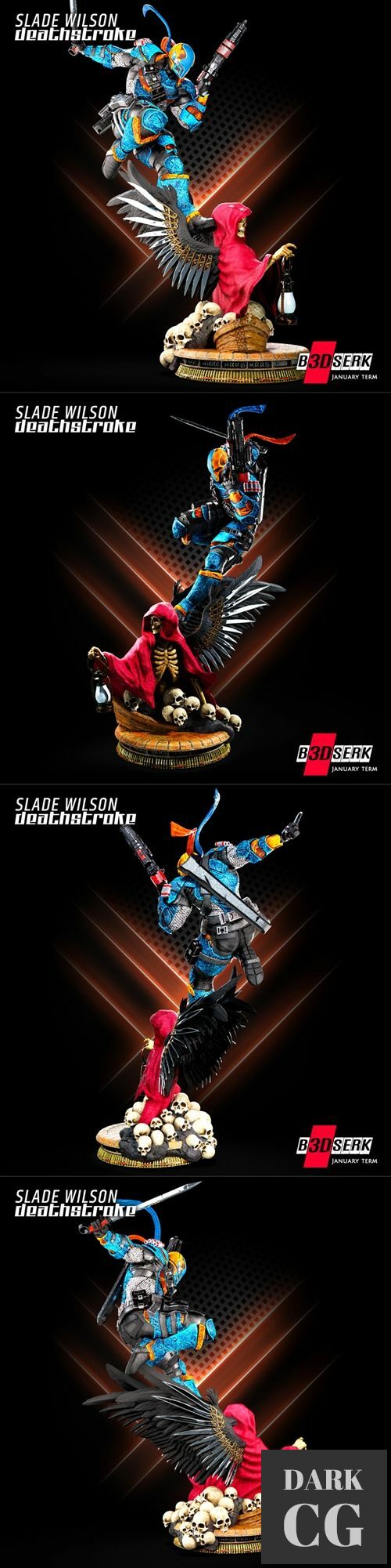 B3dserk Studios - Deathstroke – 3D Print