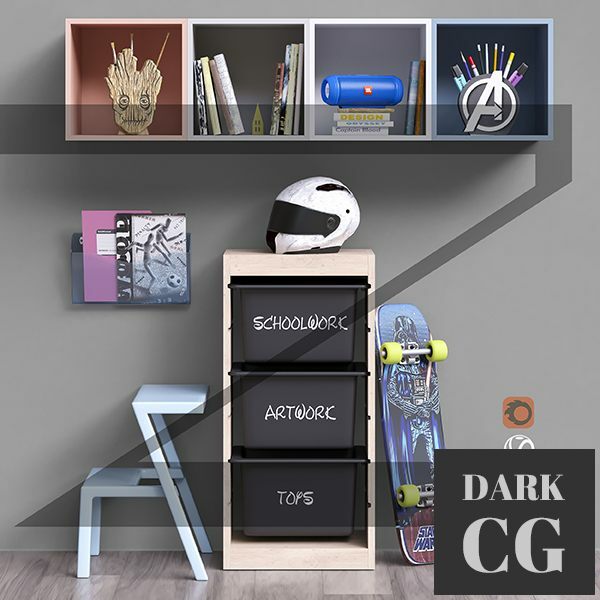 3D Model Toys and furniture SET 49