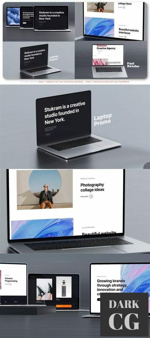 Minimal 3d Laptop Web Promo 35175704