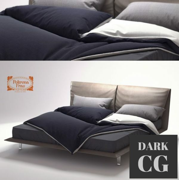 3D Model Poltrona Frau john john bed