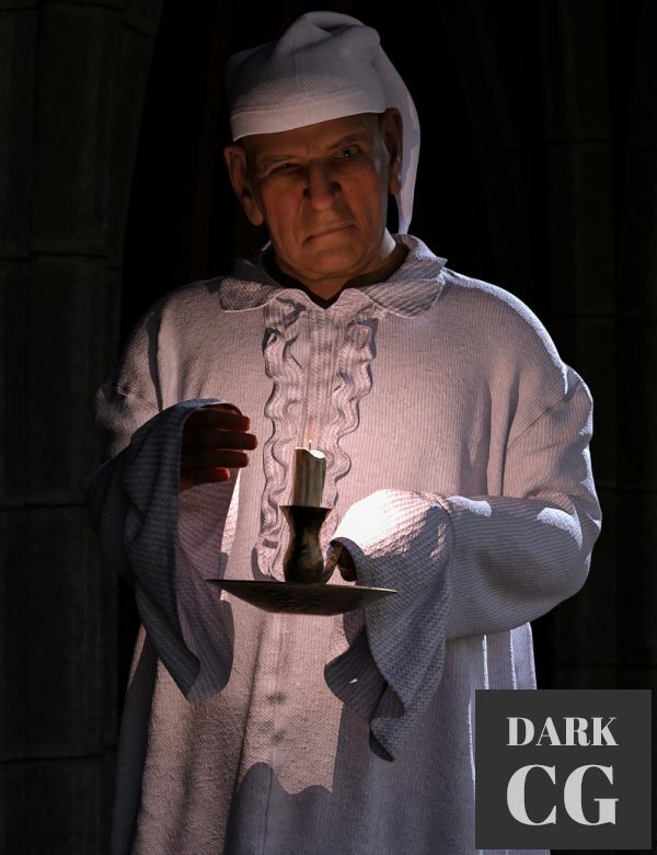 dForce Ebenezer Scrooge NightDress Outfit For Genesis 8 and Genesis 8.1 Males Daz3D, Poser: dForce Ebenezer Scrooge NightDress Outfit For Genesis 8 and Genesis 8.1 Males