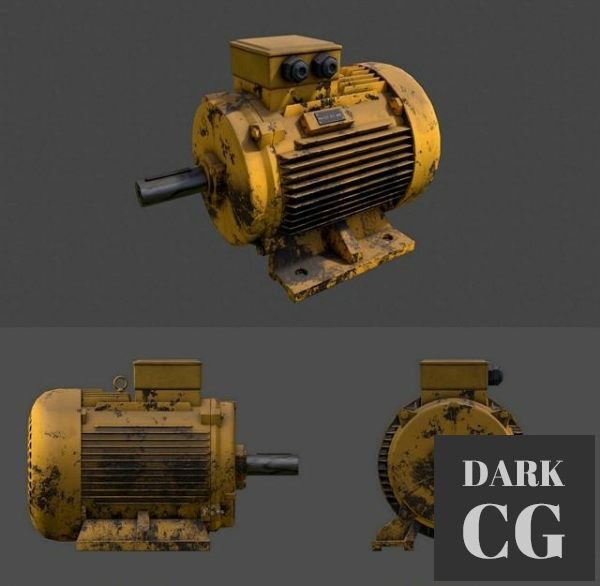 3D Model Used electric motor PBR