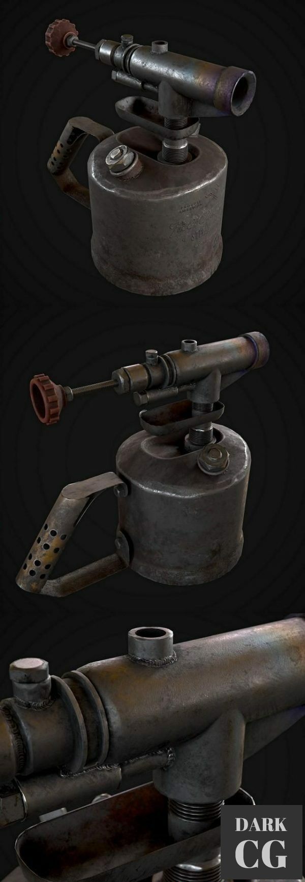 3D Model Blowtorch PBR