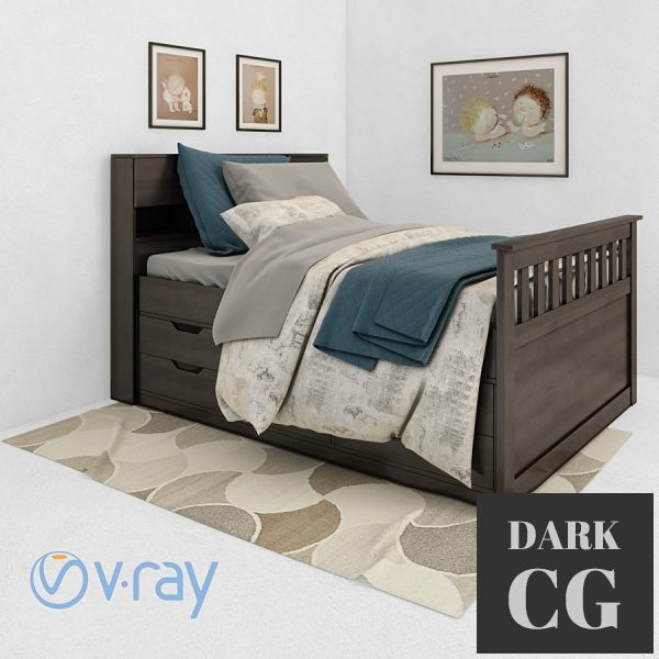 3D Model Captain s Bed
