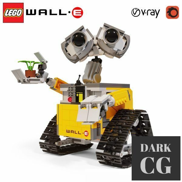 3D Model LEGO Wall E 21303