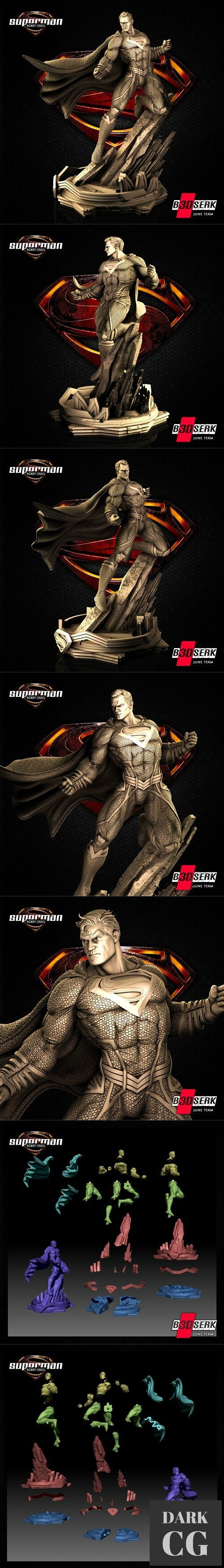 B3dserk Studios –Superman Sculpture – 3D Print