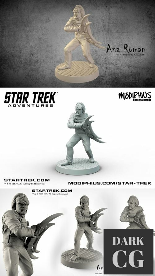 Worf - Star Trek Adventures – 3D Print