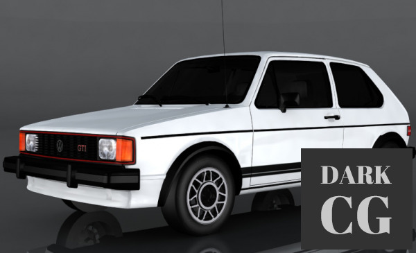 3D Model Volkswagen Rabbit GTI