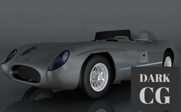 3D Model Mercedes Benz 300 SLR 1955