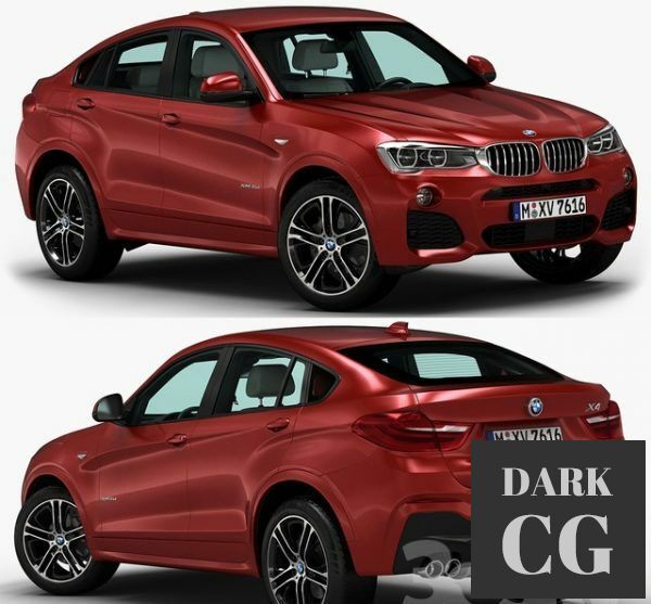 3D Model Car BMW X4 2015