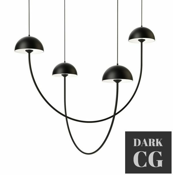 3D Model Champignon Pendant Light 2 by Luxcambra
