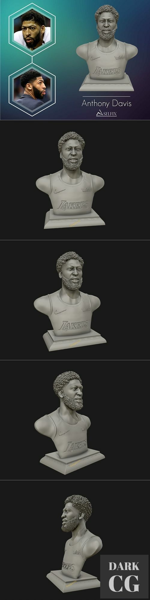 Anthony Davis Bust – 3D Print