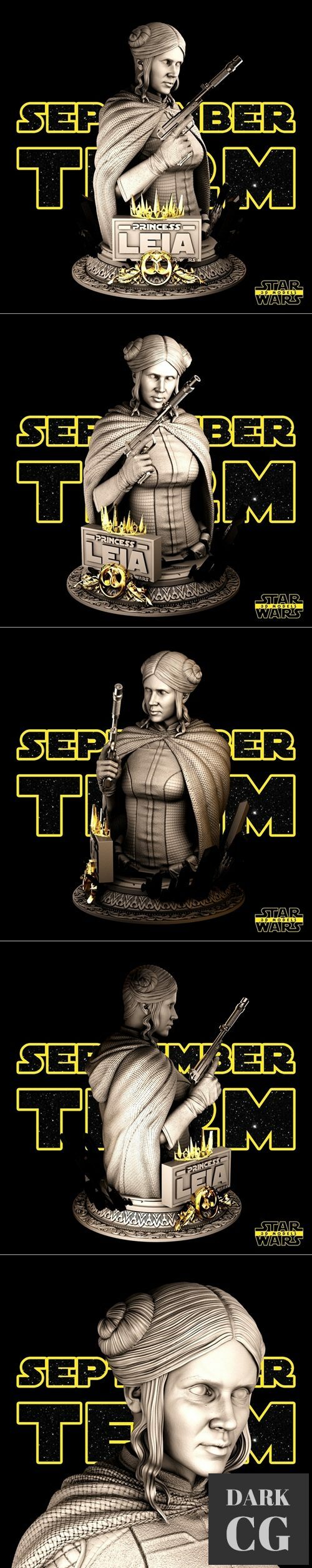 Star Wars – Leia Bust – 3D Print