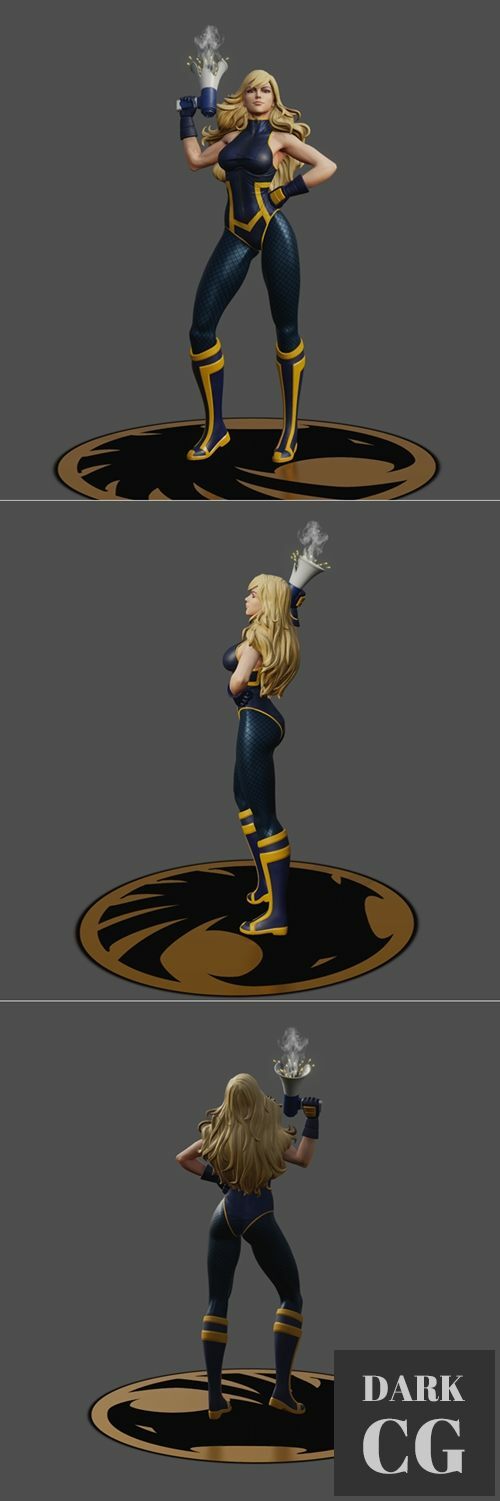 Artgerm's Black Canary Fan Art – 3D Print