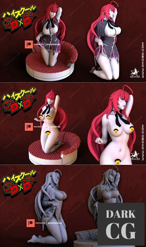 3D Model Hot Rias Gremory 3D Print